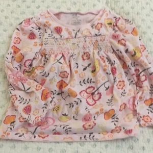 Old navy long sleeved pink and floral shirt.